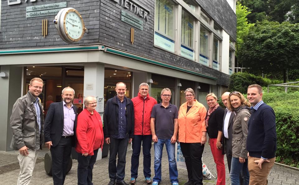 Mit Bürgermeisterkandidat Bruno Glomski in Netphen