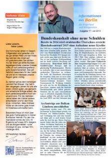 Infos aus Berlin Nr. 17 Infos aus Berlin Nr. 17