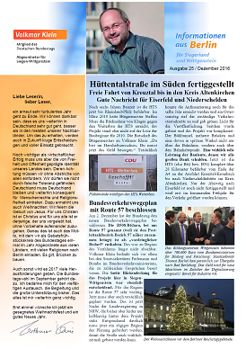 Infos aus Berlin Nr. 25